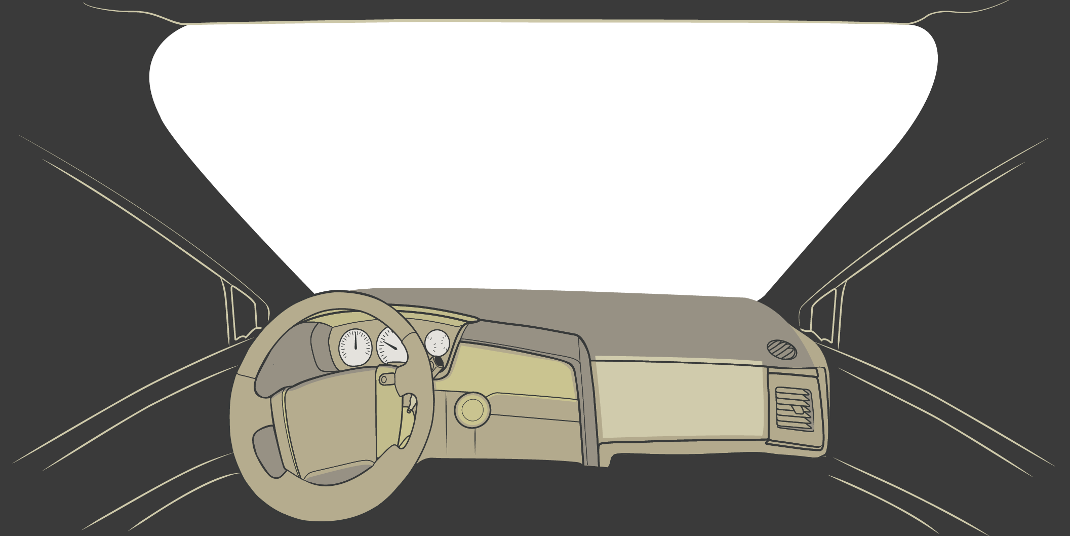車內視角模擬圖