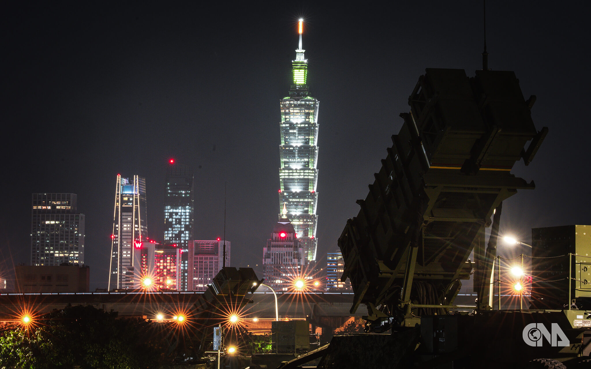 漢光41號實兵演習，愛國者飛彈系統進駐台北市美堤河濱公園