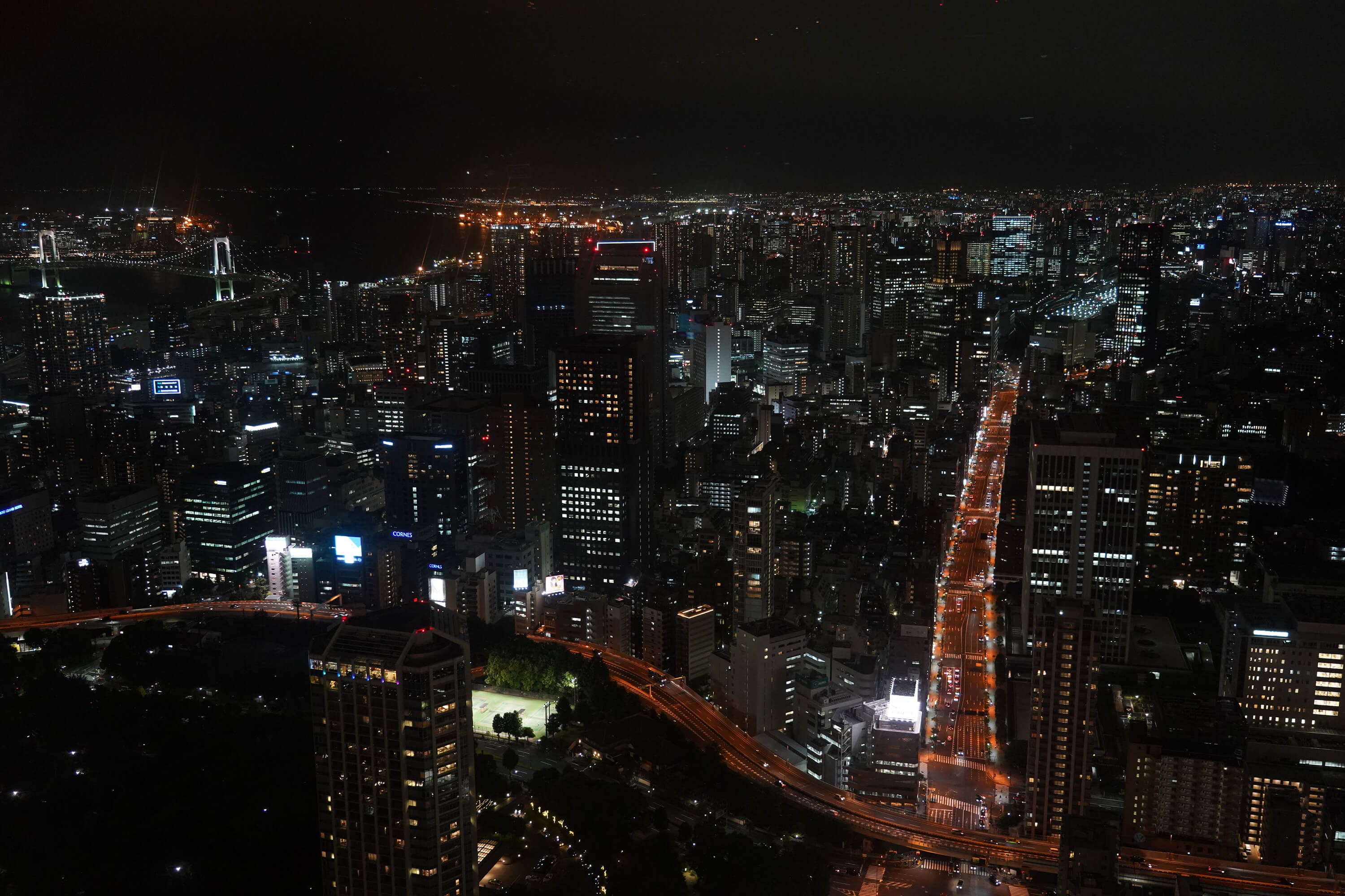 主辦奧運只是起點，日本更重要的目的是建構希望、長久的宜居社會。圖為東京夜景。（中央社記者吳家昇攝）