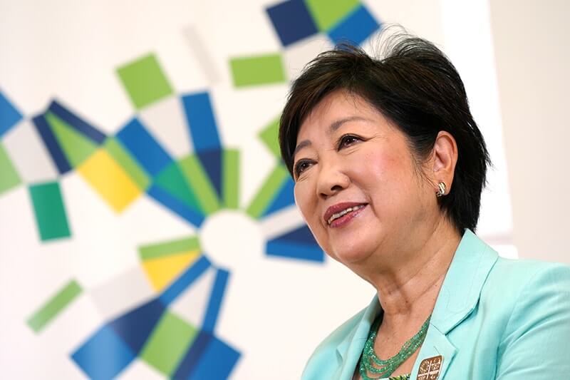 東京都知事小池百合子希望藉由舉辦帕運，將東京打造為讓所有人感到宜居的城市。（中央社記者吳家昇攝）