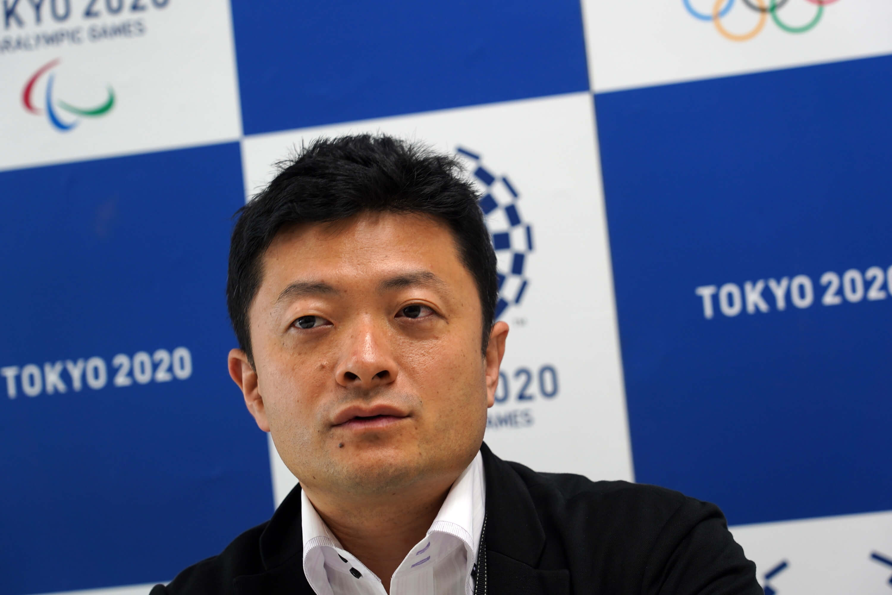 東京奧帕運組織委員會報導擔當課長加藤謙太郎原任職東京都政府，曾負責2016年里約奧運日本代表團及當地日本旅客的維安工作。（中央社記者吳家昇攝）